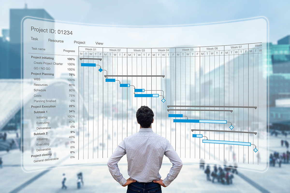 cronograma: Gráfico de Gantt